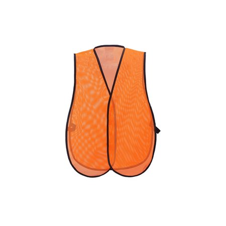 2W INTERNATIONAL Mesh Vest Without Stripe, Orange 8018D